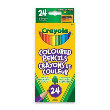 Crayola Coloured Pencils, 24 Count