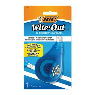 BIC Wite-Out Brand EZ Correct Correction Tape, 12 Metres