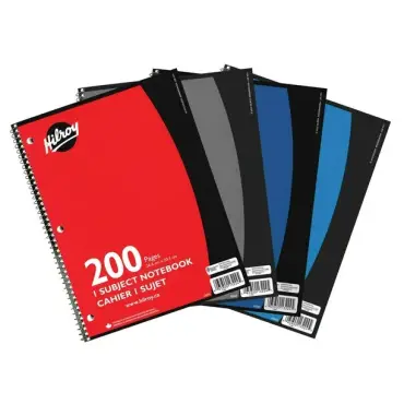 Hilroy 1 Subject 3 Hole with Notebook 200