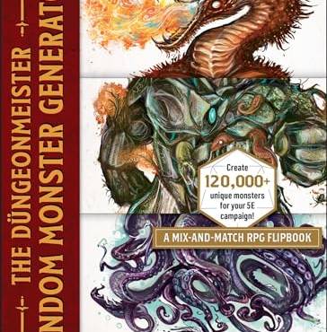 The Düngeonmeister Random Monster Generator: A Mix-and-Match RPG Flipbook