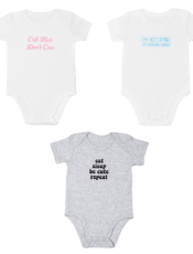 Giggle Diaper Shirts (3 pc. ppk.)