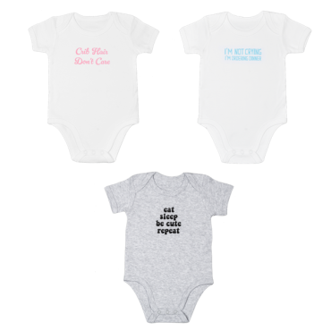 Giggle Diaper Shirts (3 pc. ppk.)
