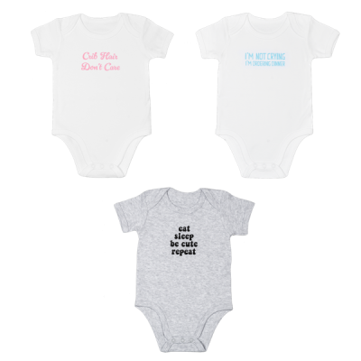 Giggle Diaper Shirts (3 pc. ppk.)