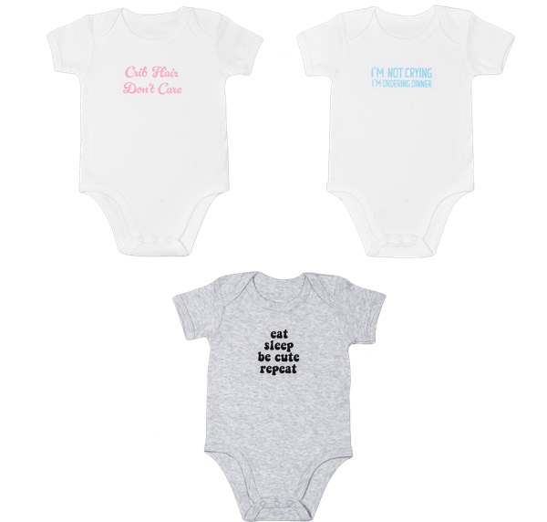 Giggle Diaper Shirts (3 pc. ppk.)