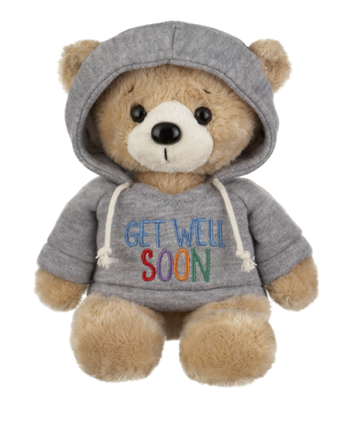9" HOODIE BEAR - GET WELL SOON