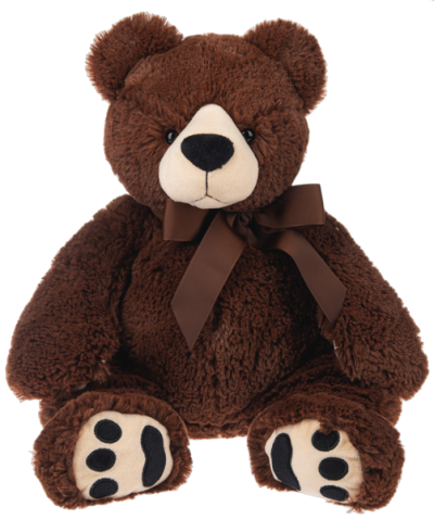 18" HUXLEY BEAR - DARK BROWN