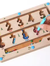 Maze Educational Game Color Number Montessori Education