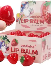 Strawberry Soft Touch Round Lip Balm