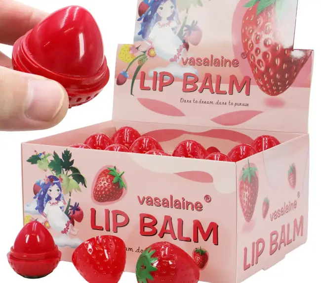 Strawberry Soft Touch Round Lip Balm