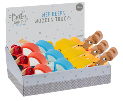 3" Wooden Wee Beeps - Trucks