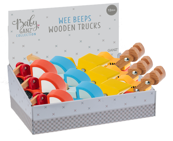 3" Wooden Wee Beeps - Trucks
