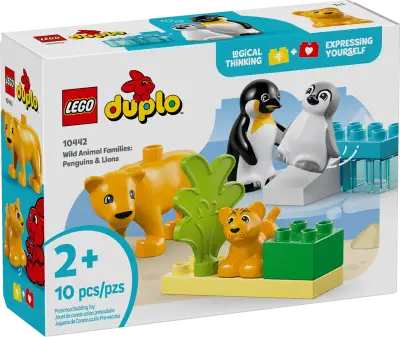 Wild Animal Families: Penguins & Lions