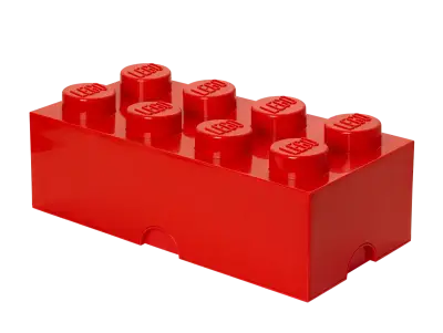 LEGO Storage Brick 8 Bright Red - Image 4