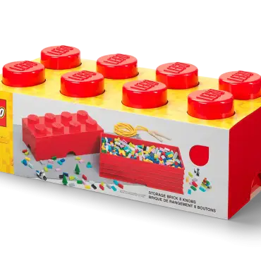 LEGO Storage Brick 8 Bright Red