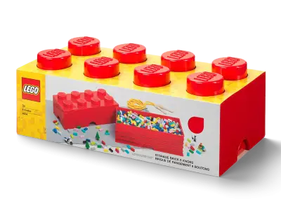 LEGO Storage Brick 8 Bright Red