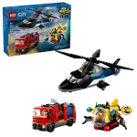 LEGO City Helicopter, Fire Truck, Submarine