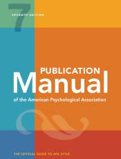 Publication Manual of the American Psychological Association (7th Edition)