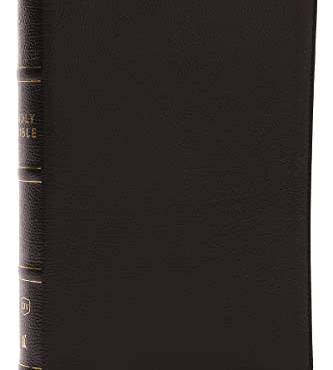 KJV, Center-Column Reference Bible (#8746BK - Black Genuine Leather)