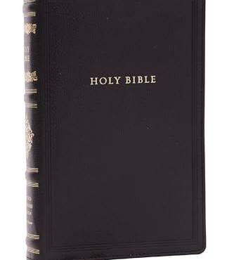 RSV Personal Size Bible (#7796BK - Black Genuine Leather, Sovereign Collection)