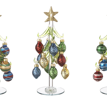 Christmas Trees with Ornaments