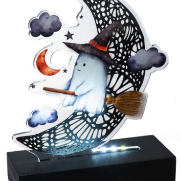 LED Light Up Flying Ghost Tabletop Decor
