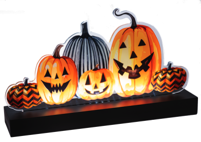 LED Light Up Jack-O-Lanterns