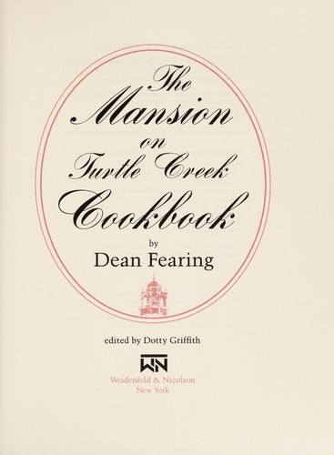 The Mansion on Turtle Creek cookbook