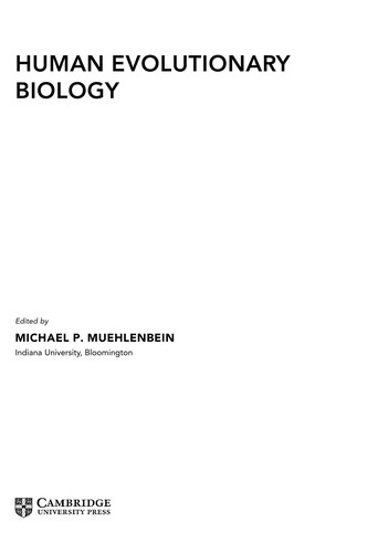 Human evolutionary biology